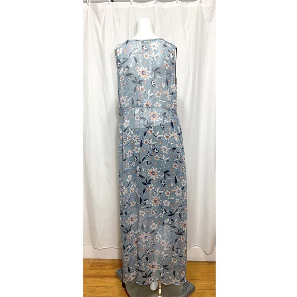 EASEL Weekend Floral Print Maxi Vest - Picture 5 of 8